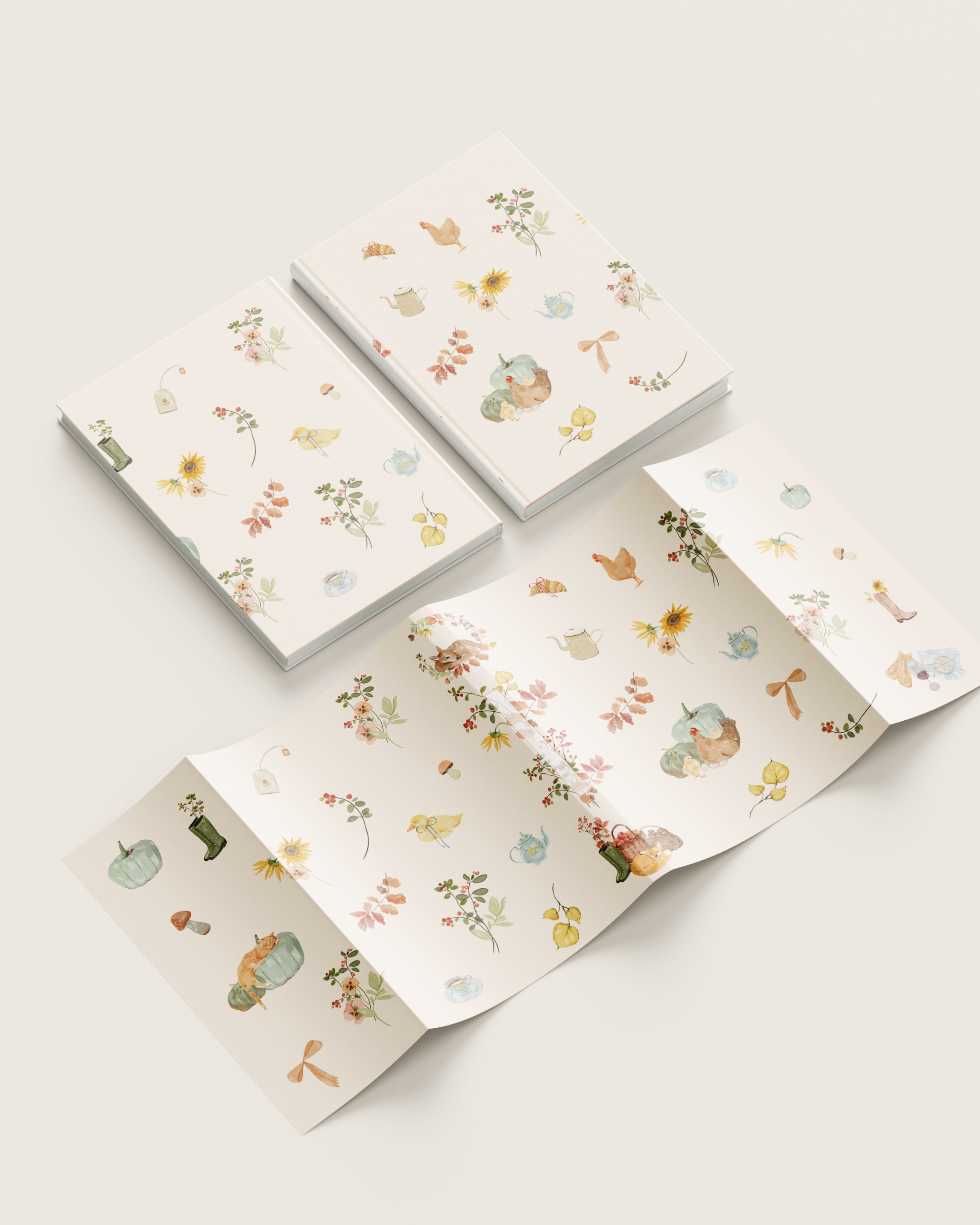 The Cottage - Coperți Cărți Set de 3